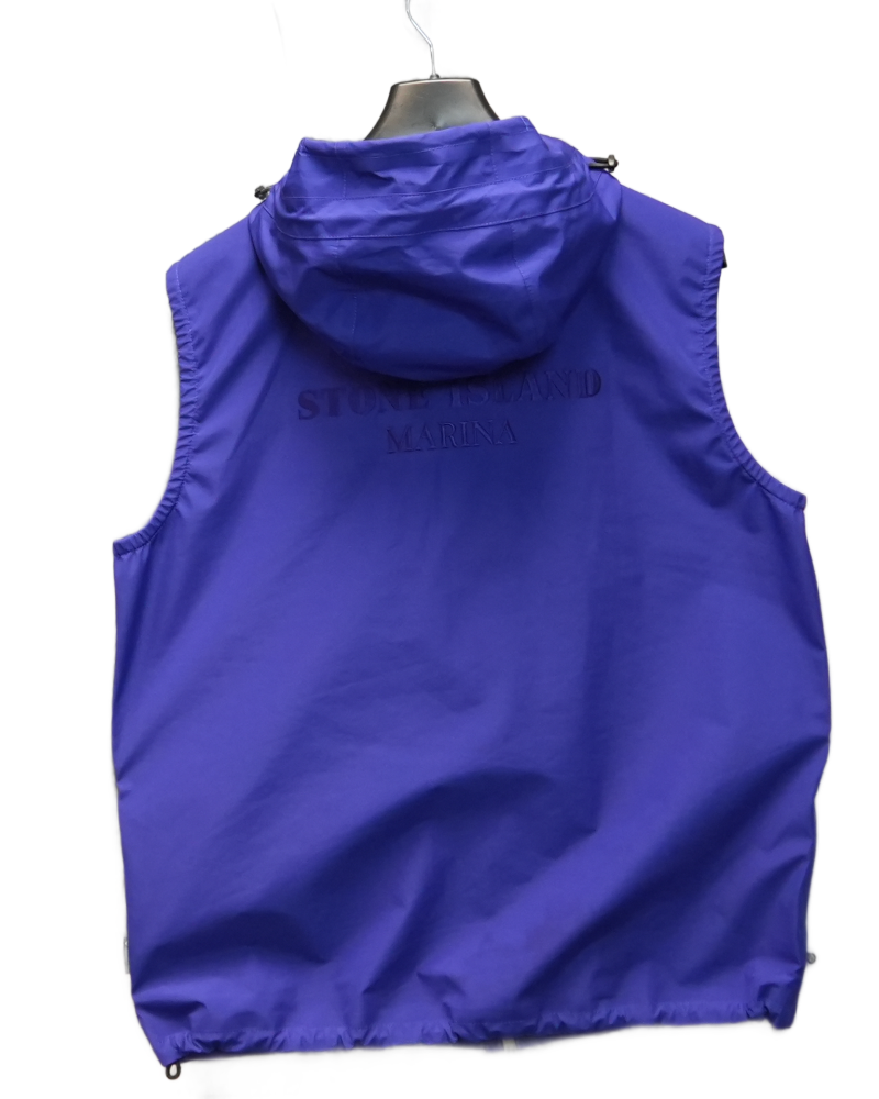 Stone Island Marina 3L Gore-Tex Gilet with Bag Blue detail view