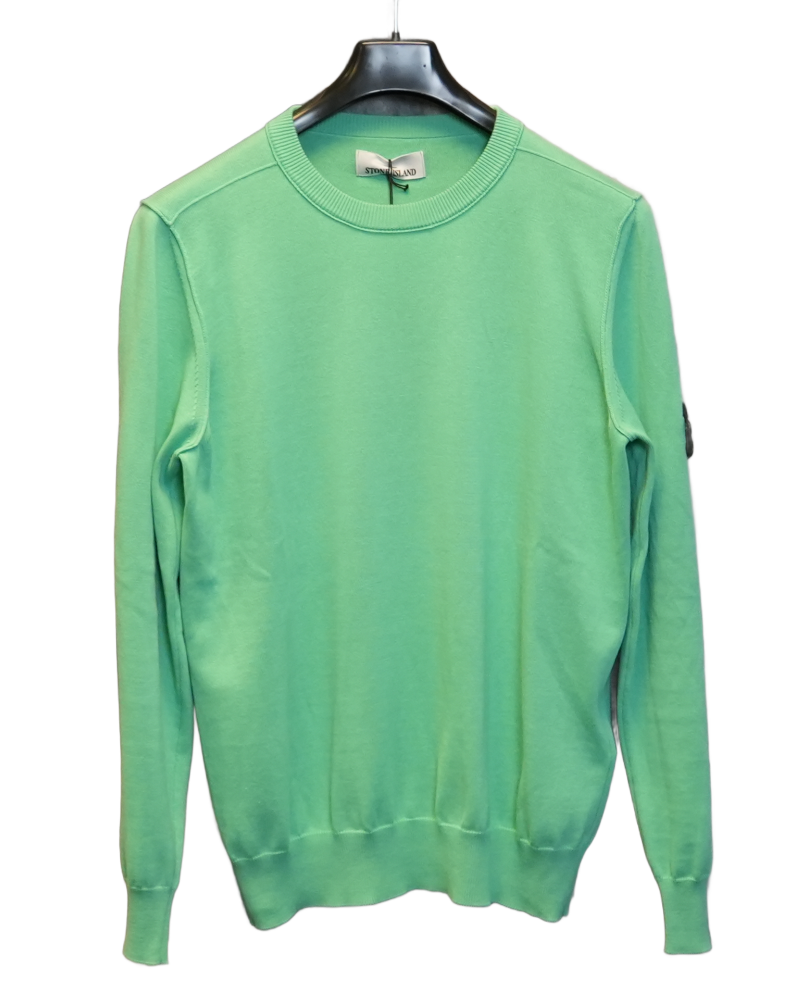Stone Island Lightweight Knit Turqoise front view