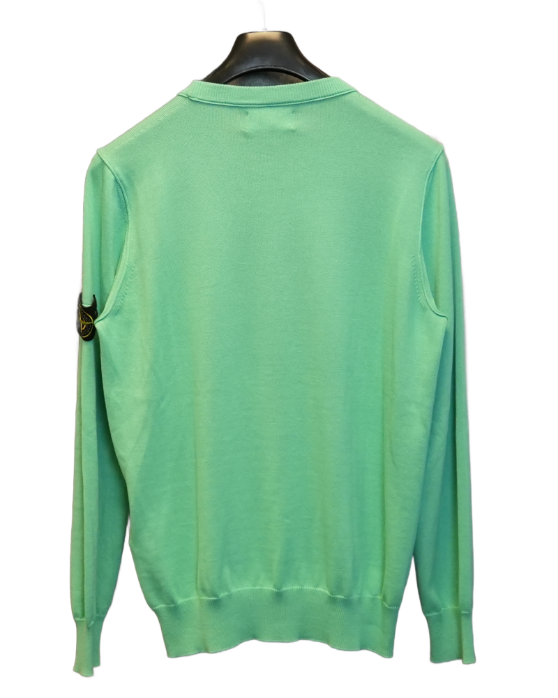 Stone Island Lightweight Knit Turqoise back view