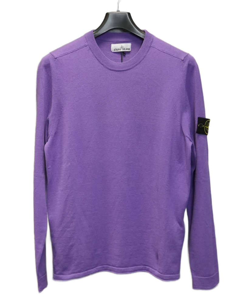 Stone Island Lightweight Knit Purple front view