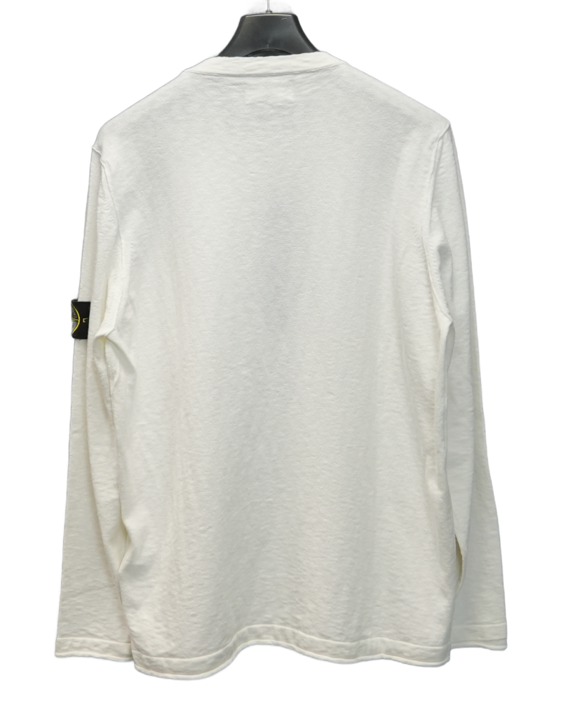 Stone Island Lightweight Knit White back view