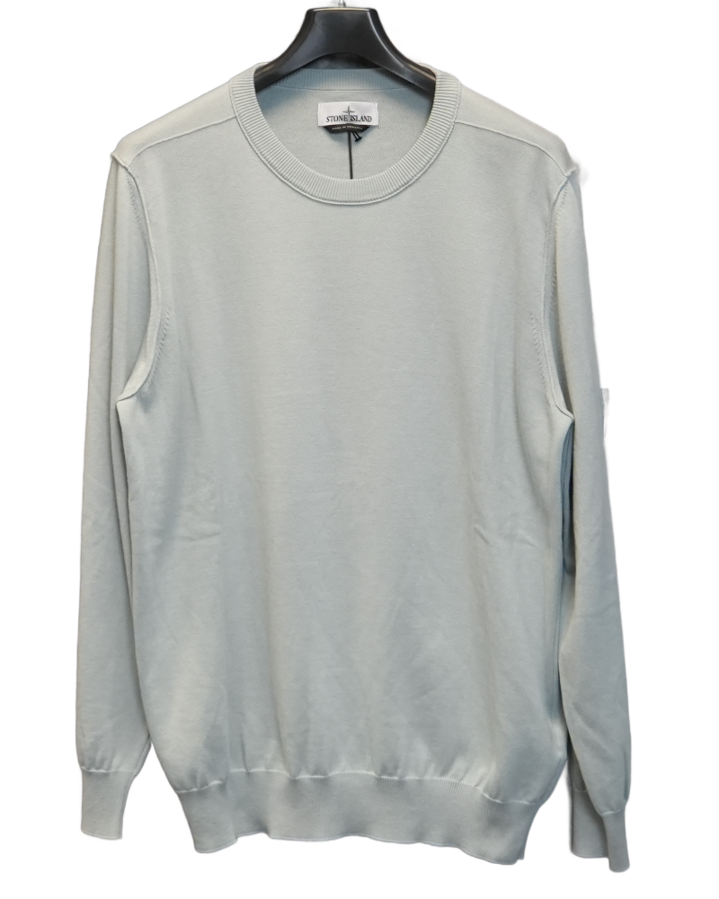 Stone Island Lightweight Knit Light Blue front view