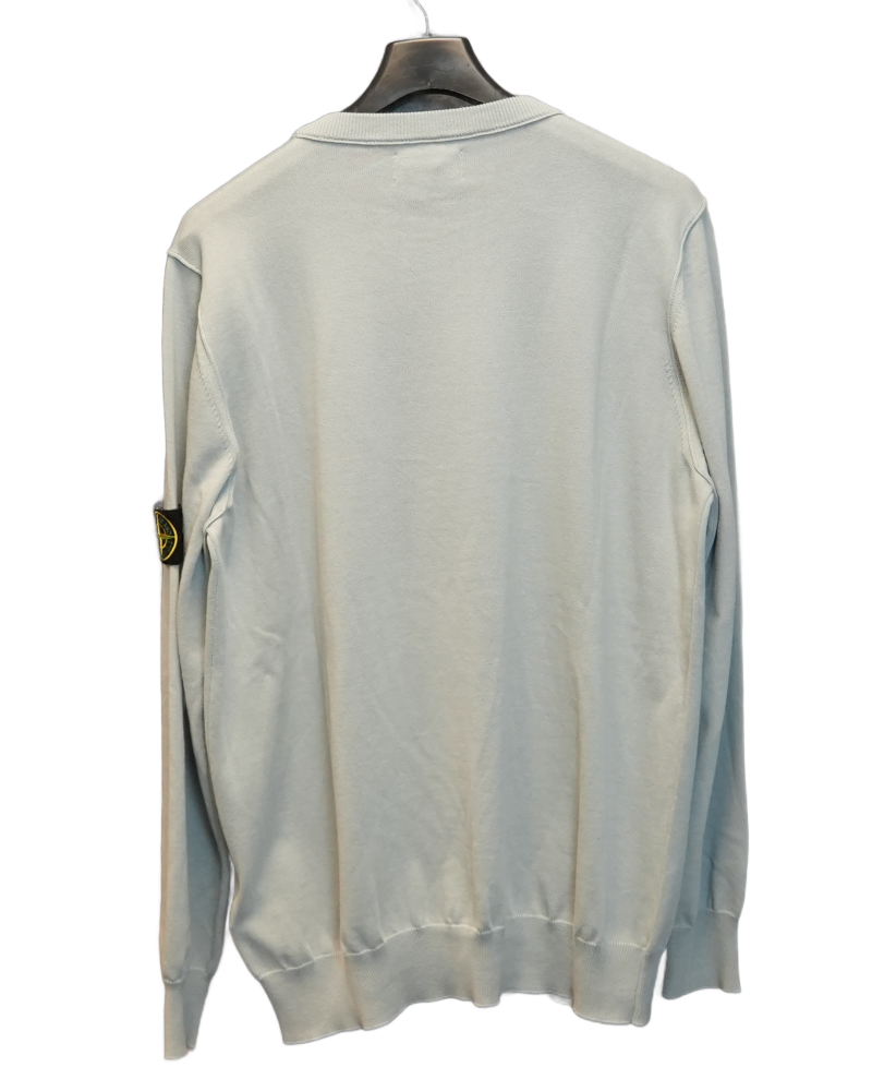 Stone Island Lightweight Knit Light Blue back view