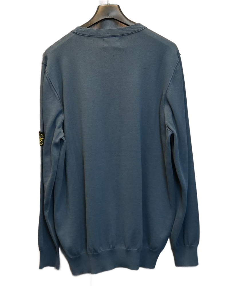 Stone Island Lightweight Knit Blue back view