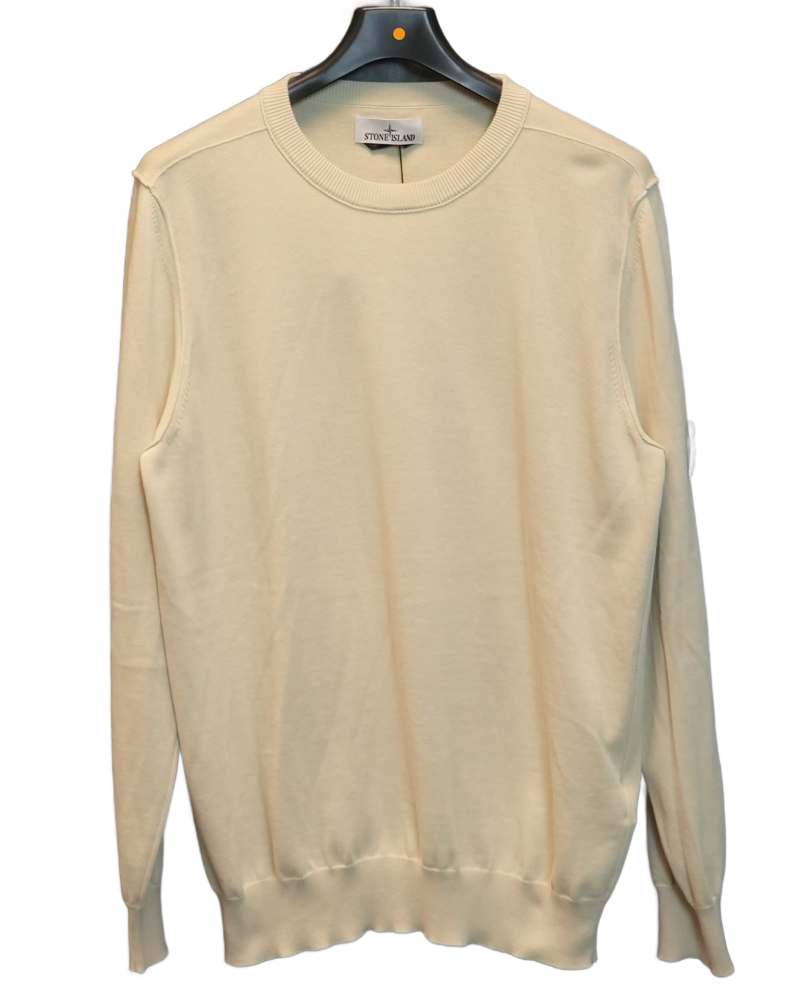 Stone Island Lightweight Knit Cream front view