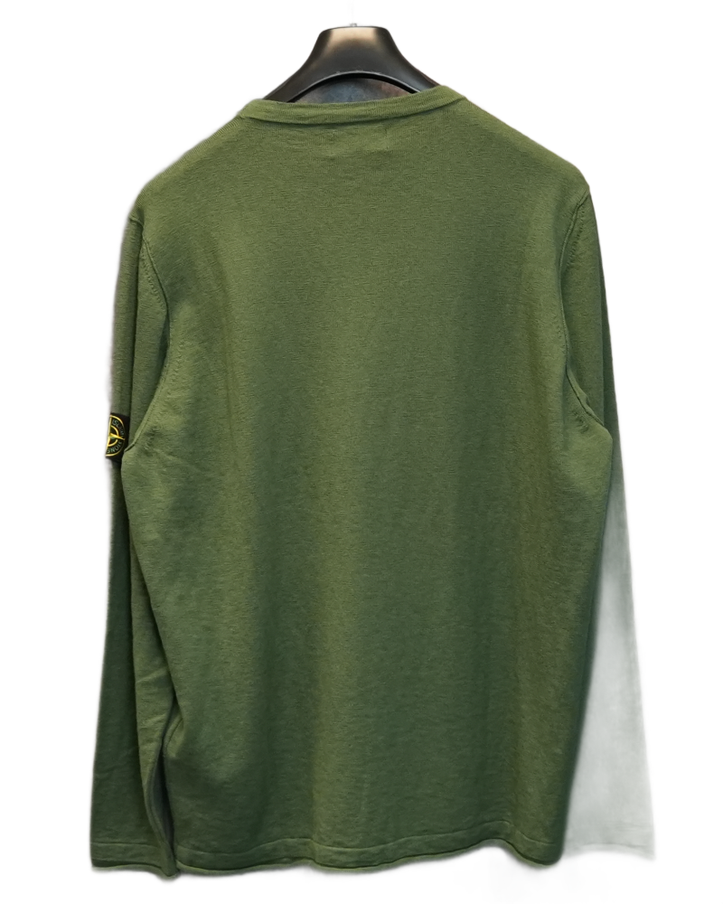Stone Island Lightweight Knit Green back view