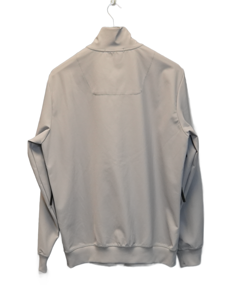Stone Island Soft Shell Full Zip Track Jacket Grey back view