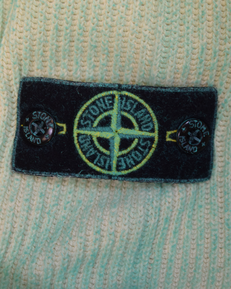 Stone Island Kids Dust Treatment Knitted Sweatshirt Green detail view