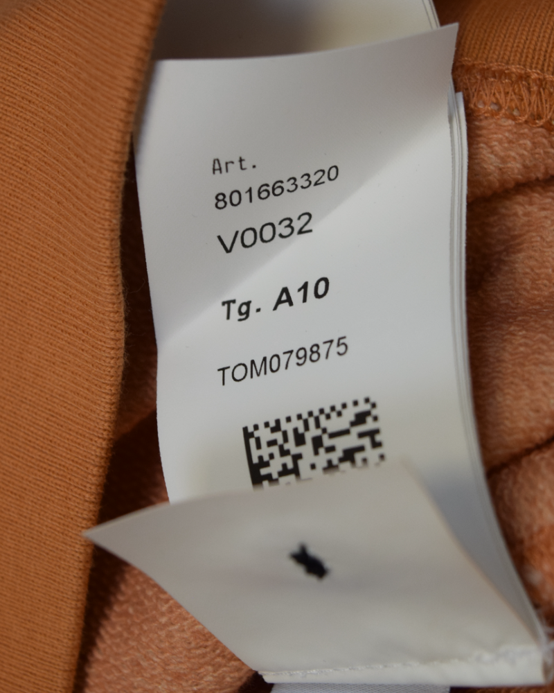 Stone Island Kids Crewneck Sweatshirt Orange Camo detail view