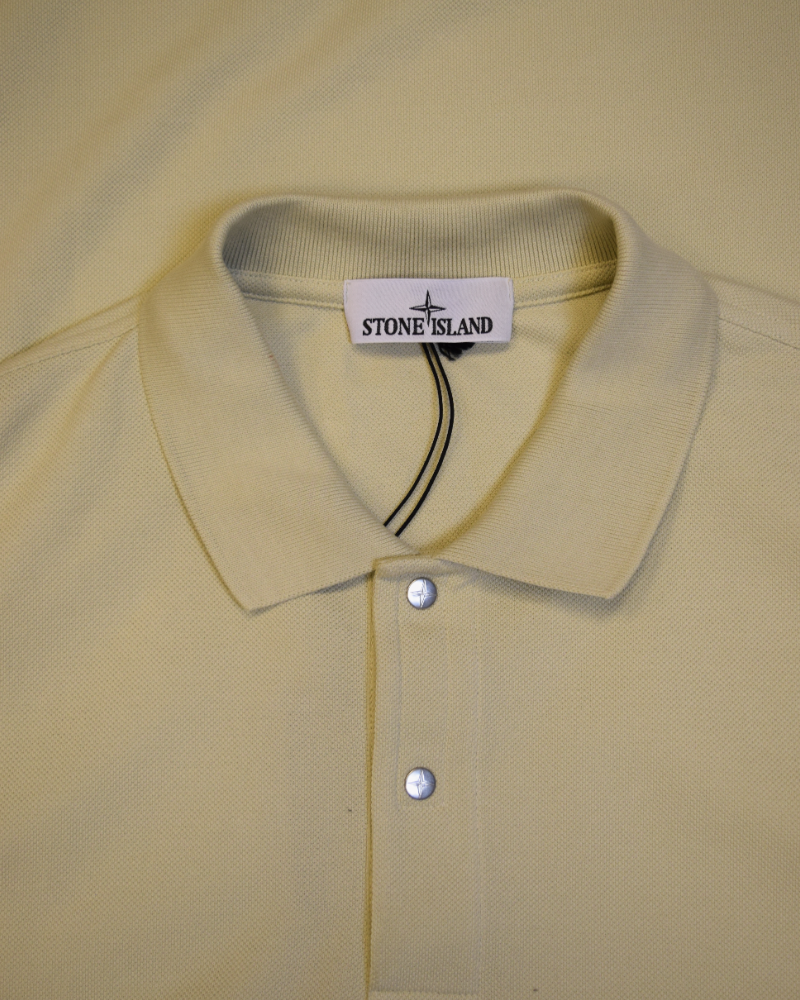 Stone Island Stellina Polo Shirt Cream detail view