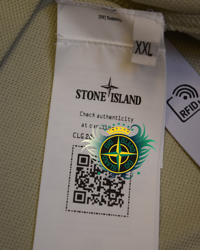 Stone Island Stellina Polo Shirt Cream detail view