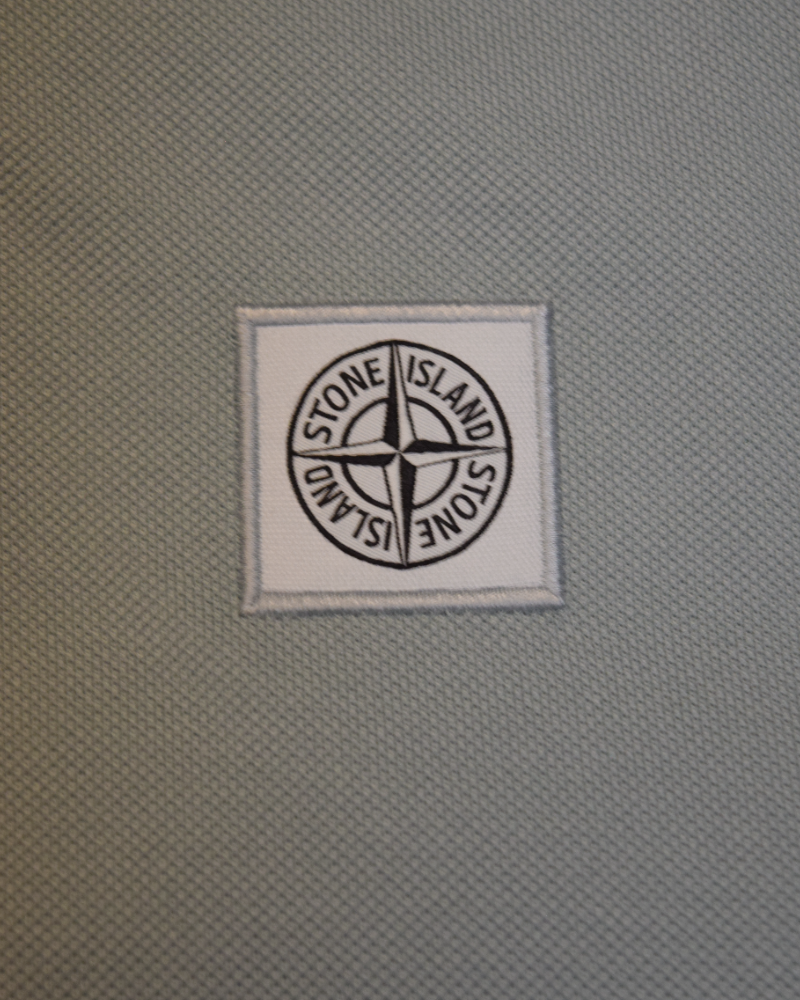 Stone Island Polo Shirt Light Blue detail view