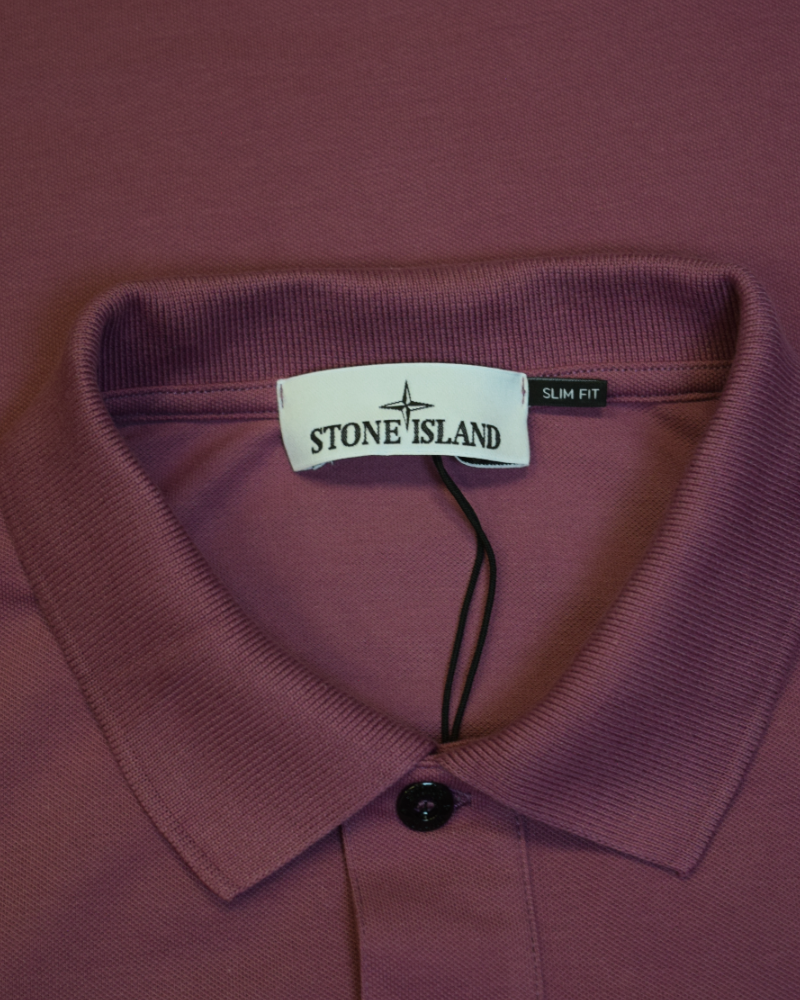 Stone Island Polo Shirt Purple detail view