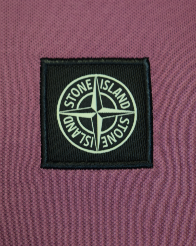 Stone Island Polo Shirt Purple detail view