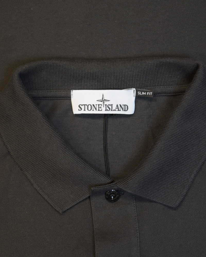 Stone Island Polo Shirt Grey detail view