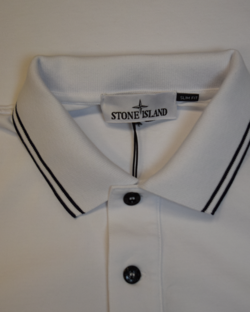 Stone Island Polo Shirt White detail view