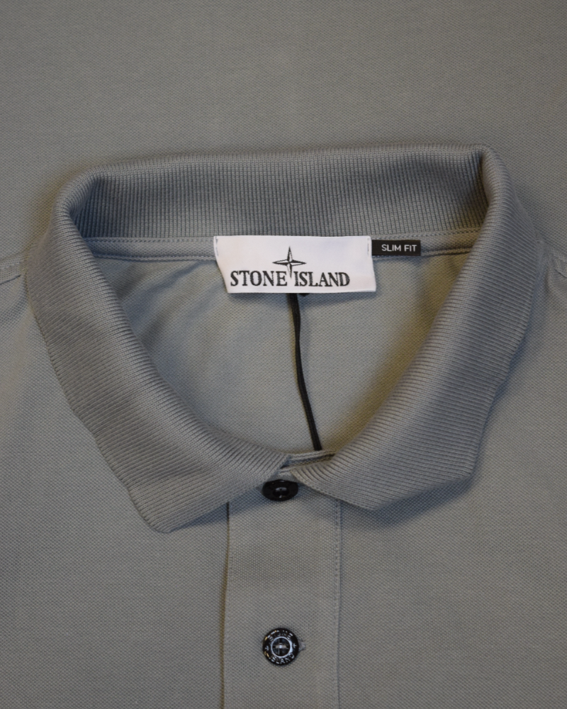 Stone Island Polo Shirt Grey detail view