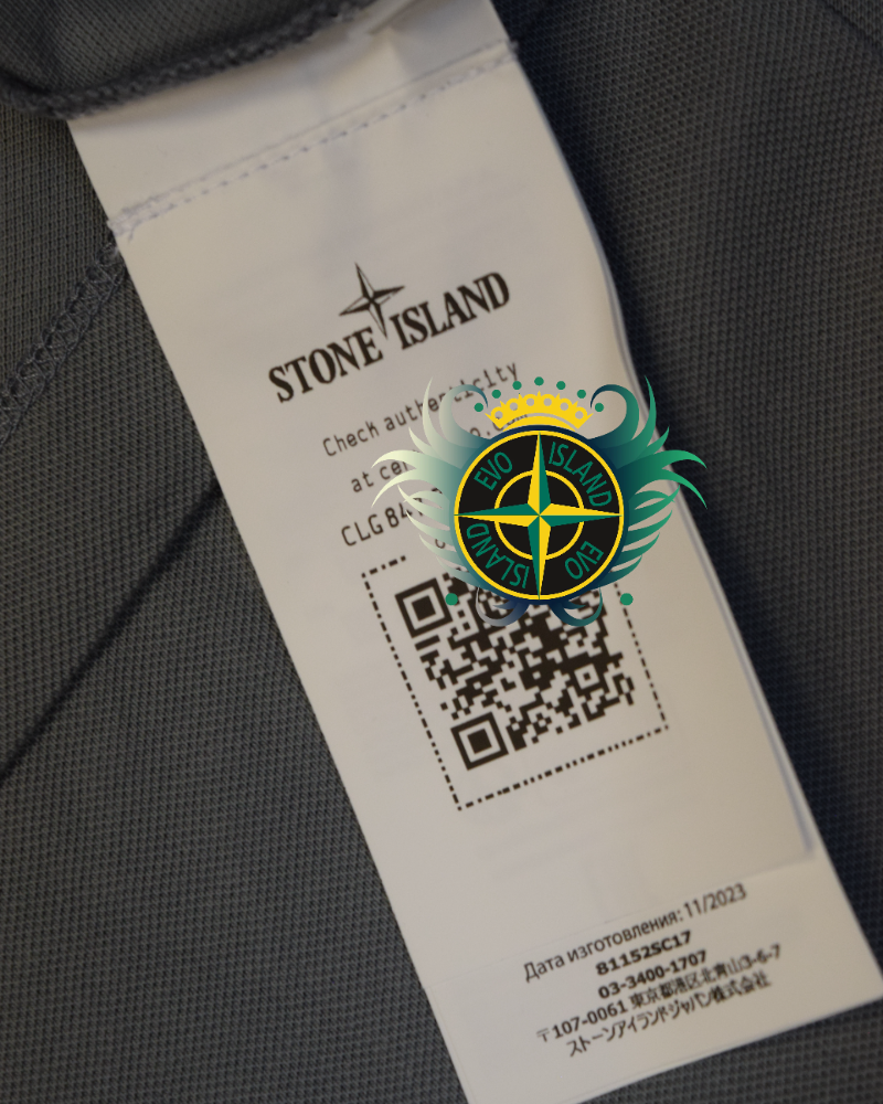 Stone Island Polo Shirt Grey detail view