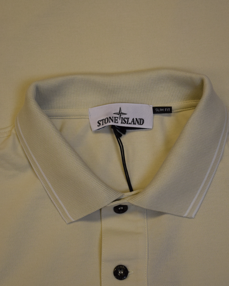 Stone Island Polo Shirt Cream detail view