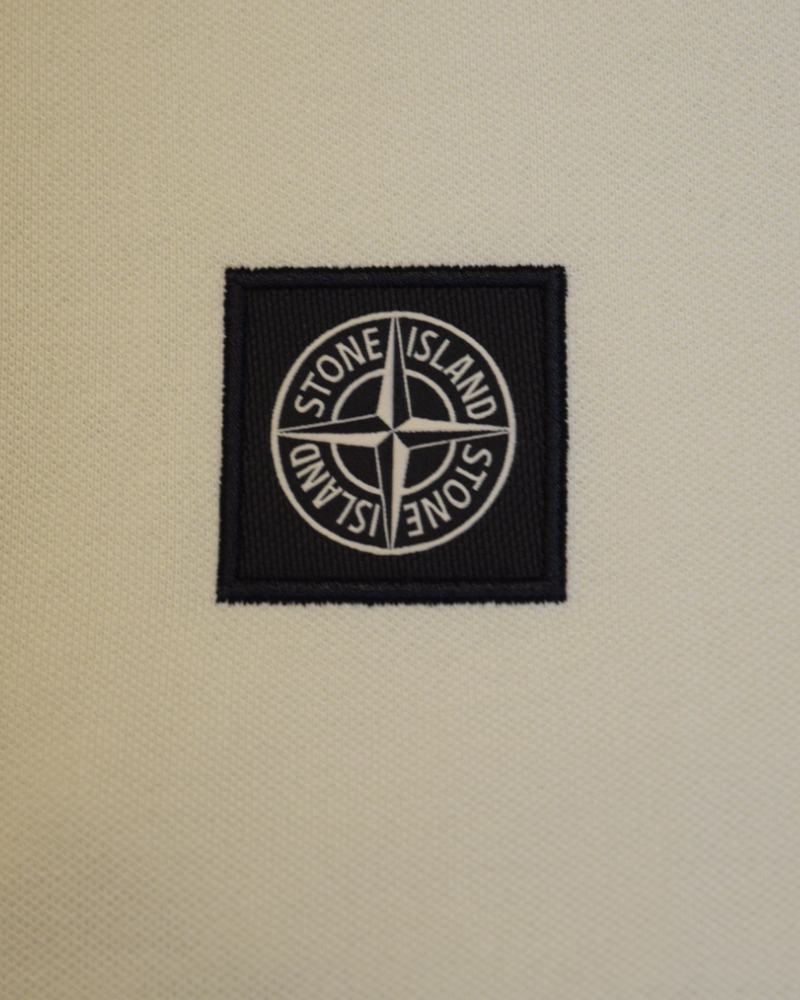 Stone Island Polo Shirt Cream detail view