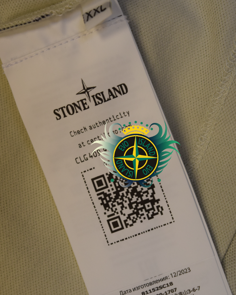 Stone Island Polo Shirt Cream detail view