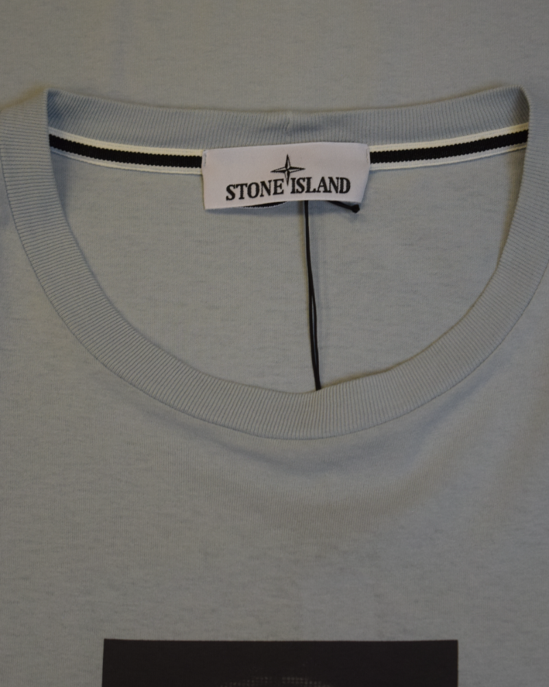 Stone Island Centre Print T-Shirt Blue detail view