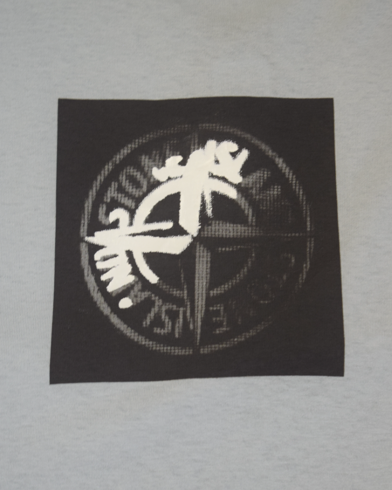 Stone Island Centre Print T-Shirt Blue detail view