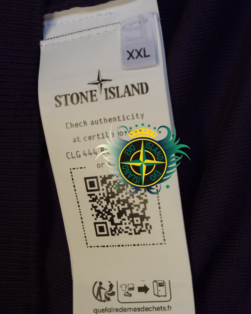Stone Island Light Weight Crewneck Purple detail view