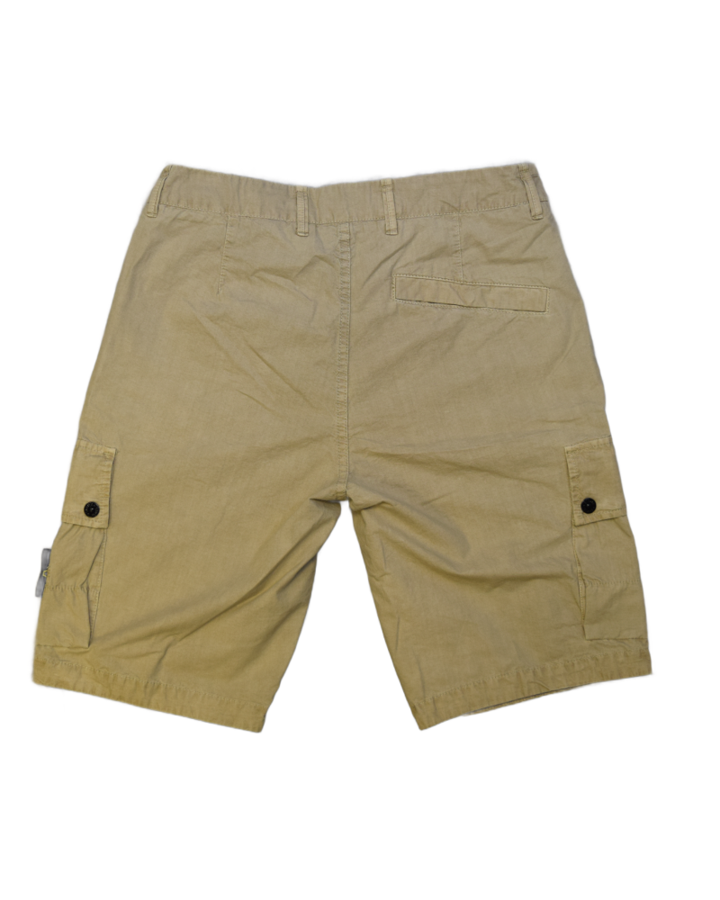 Stone Island Cargo Shorts Ivory back view