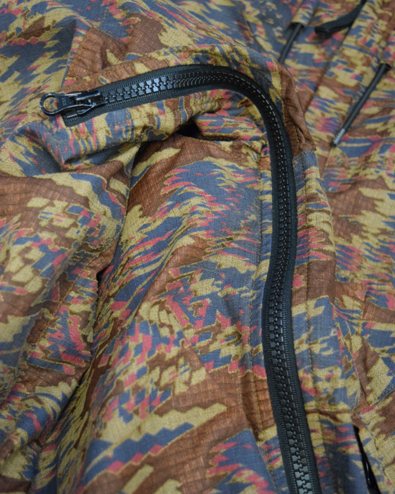 Stone Island Shadow Project DPM Ripstop Devore Camo Smock Brown Camo detail view