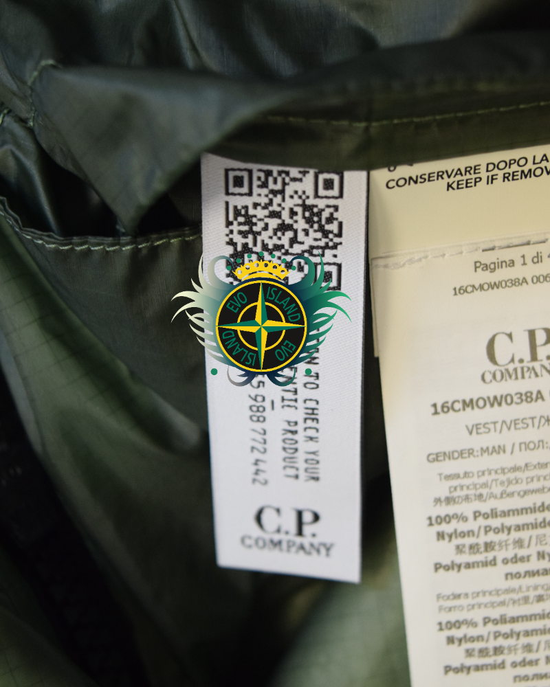 C.P. Company Primaloft NADA Shell gilet detail view