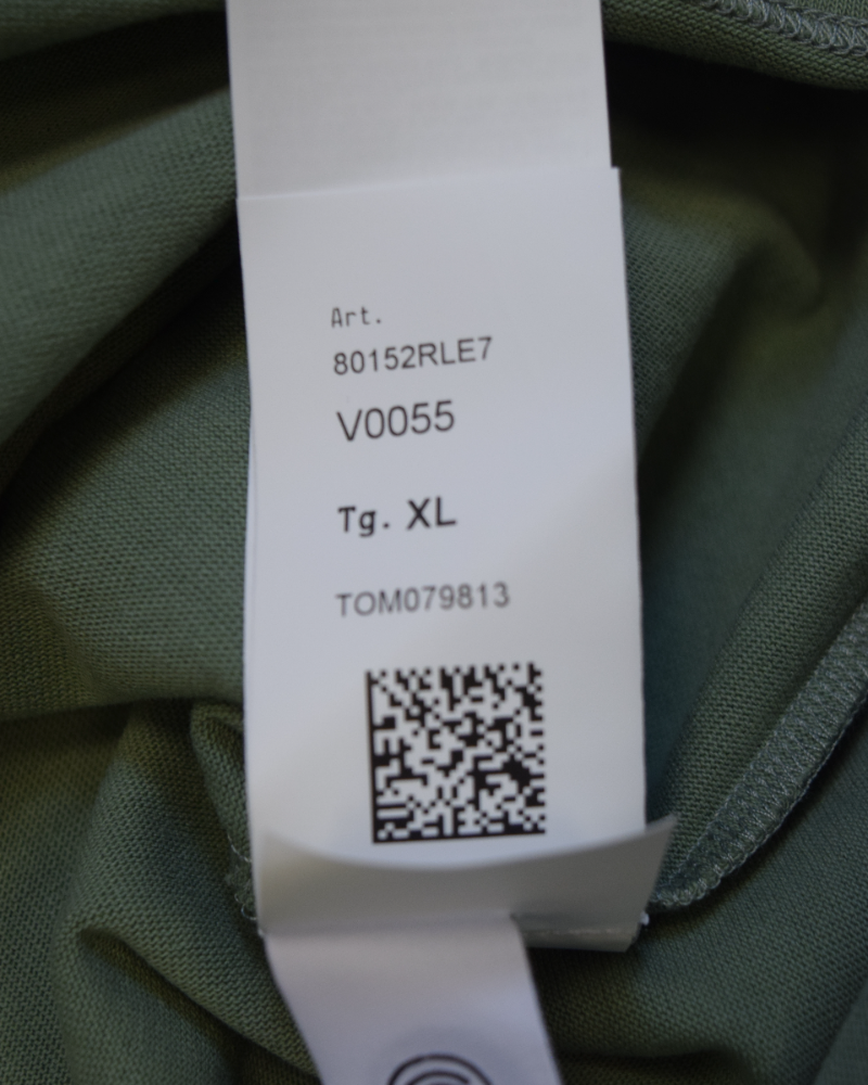 Stone Island Embroidered Front Print Crewneck Green detail view