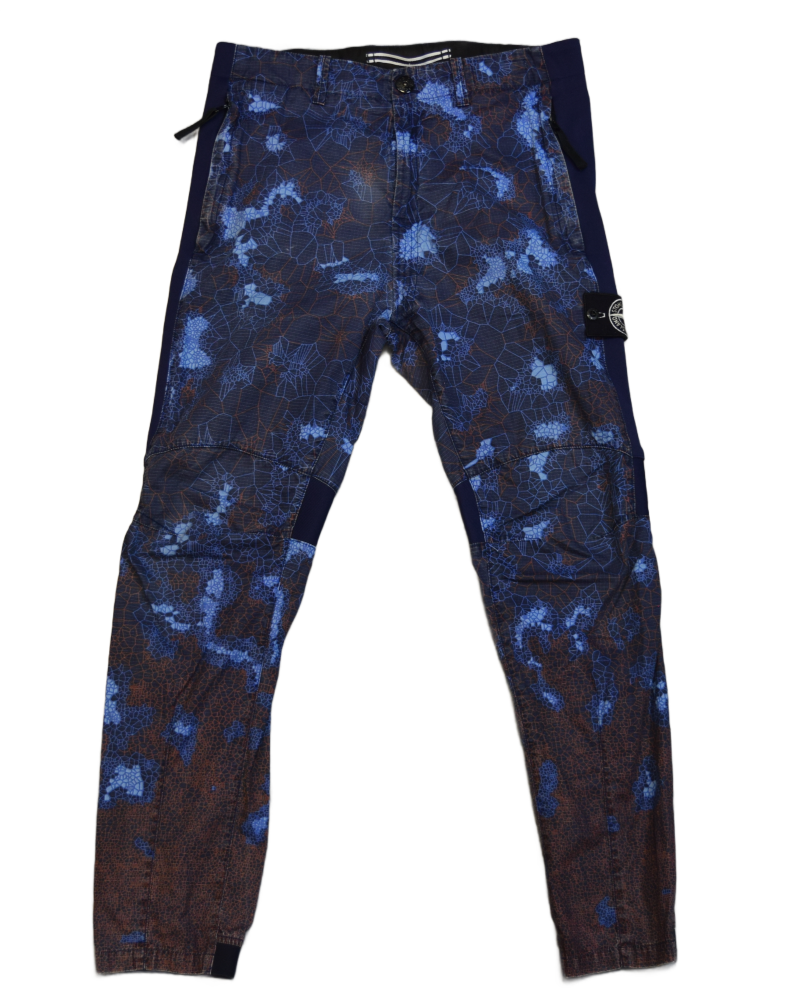 Stone Island Special Process Thermoreactive Trousers Blue front view