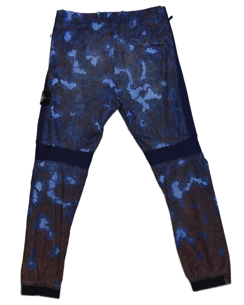 Stone Island Special Process Thermoreactive Trousers Blue back view