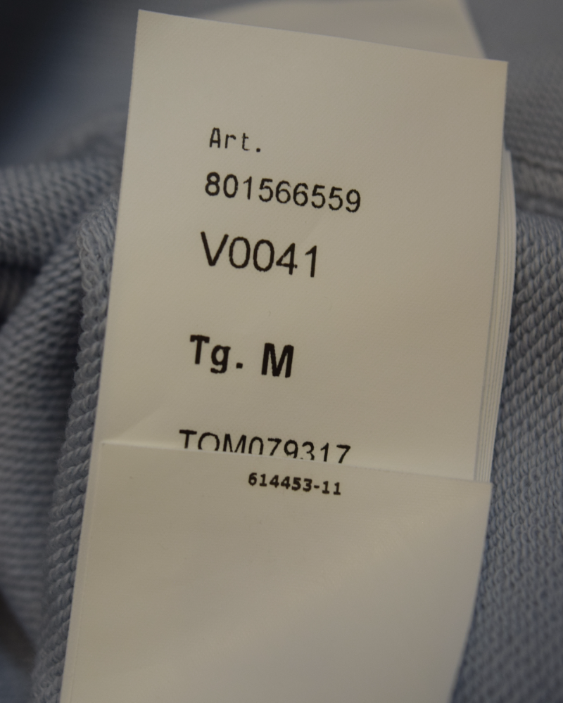 Stone Island Chest Print Logo Crewneck Blue detail view
