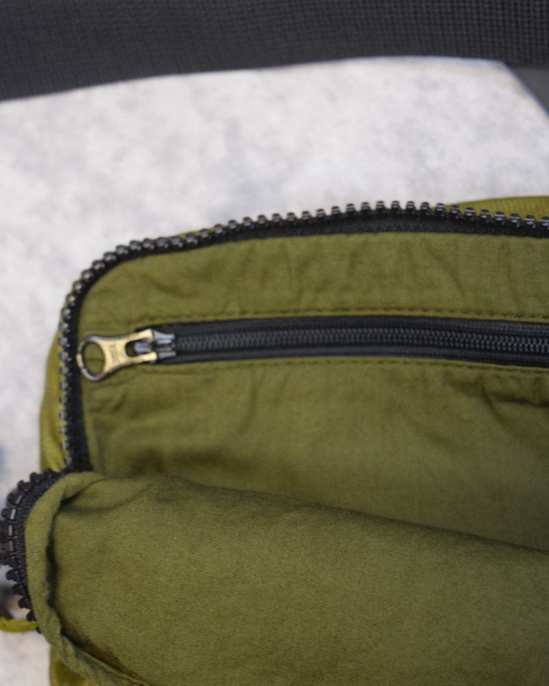 Stone Island Cross Body Bag Green detail view