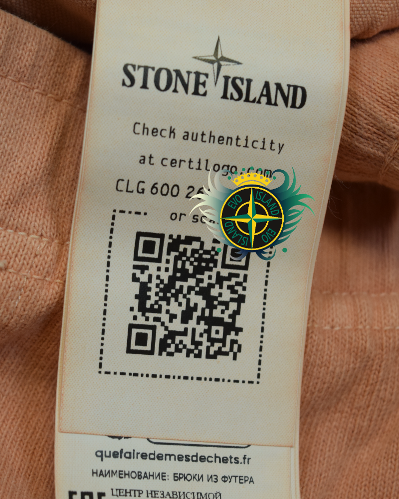 Stone Island Closed Loop Project Joggers Orange detail view