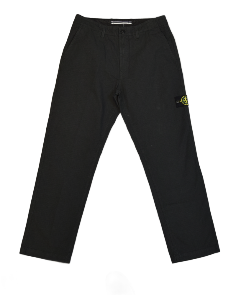 Stone Island Ripstop Cargos Black front view