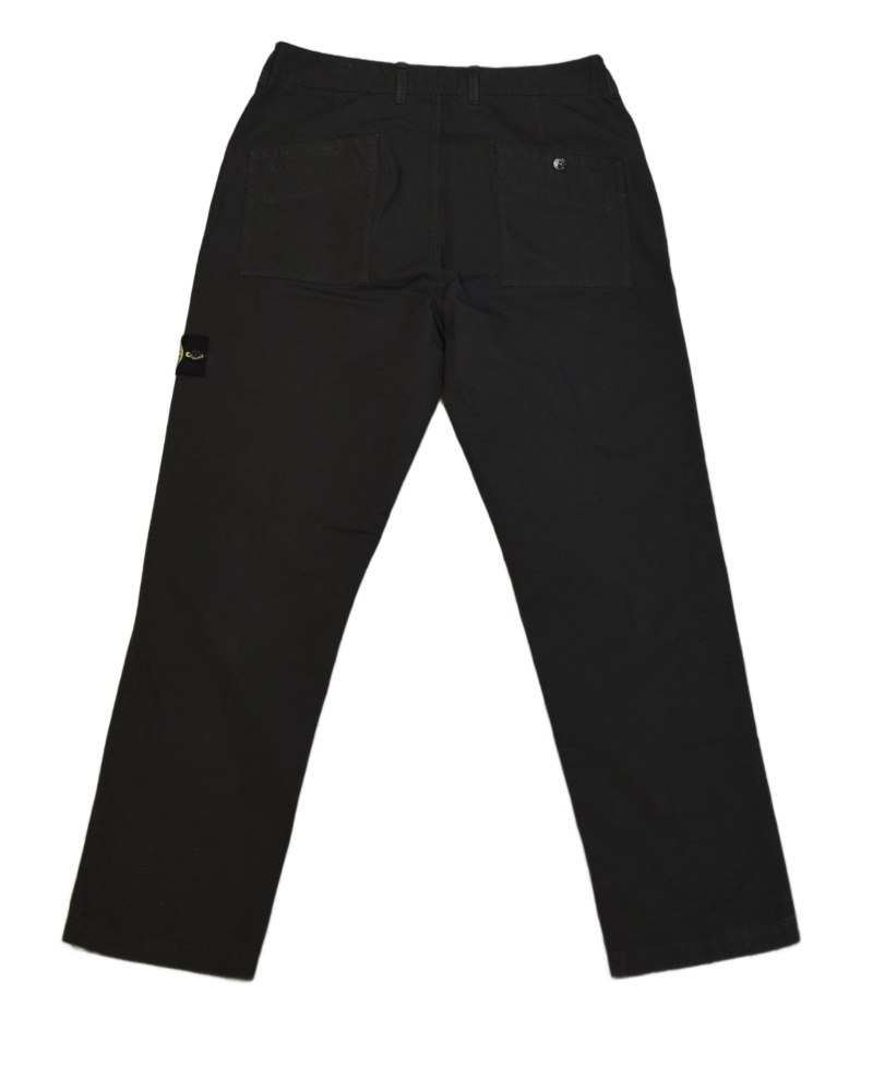 Stone Island Ripstop Cargos Black back view
