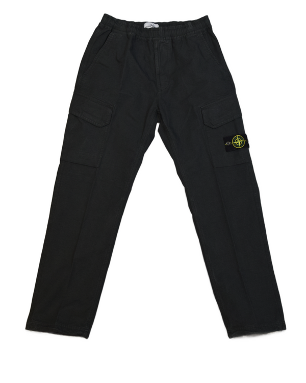 Stone Island Cargos Elasticated Waist Black front view
