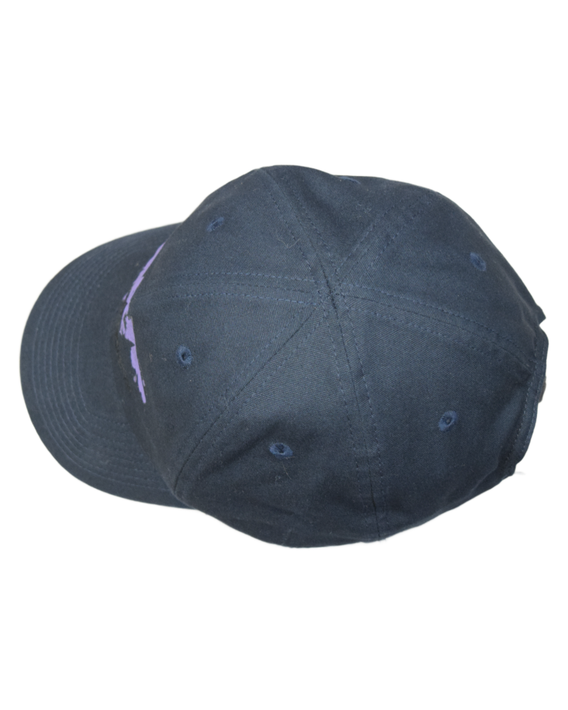 Stone Island Embroidered Cap Navy Blue detail view