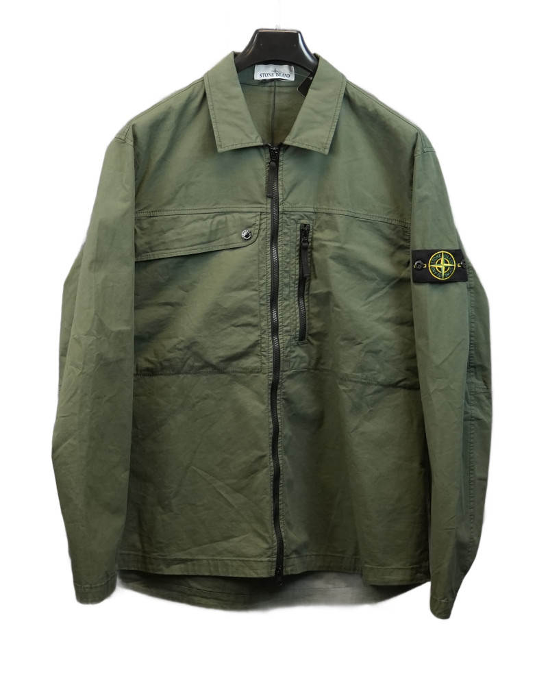 Stone Island Overshirt Green front view