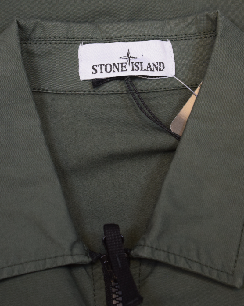 Stone Island Overshirt Green detail view