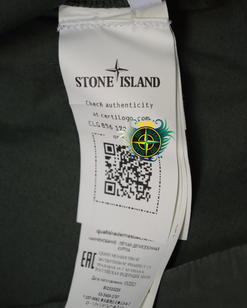 Stone Island Overshirt Green detail view