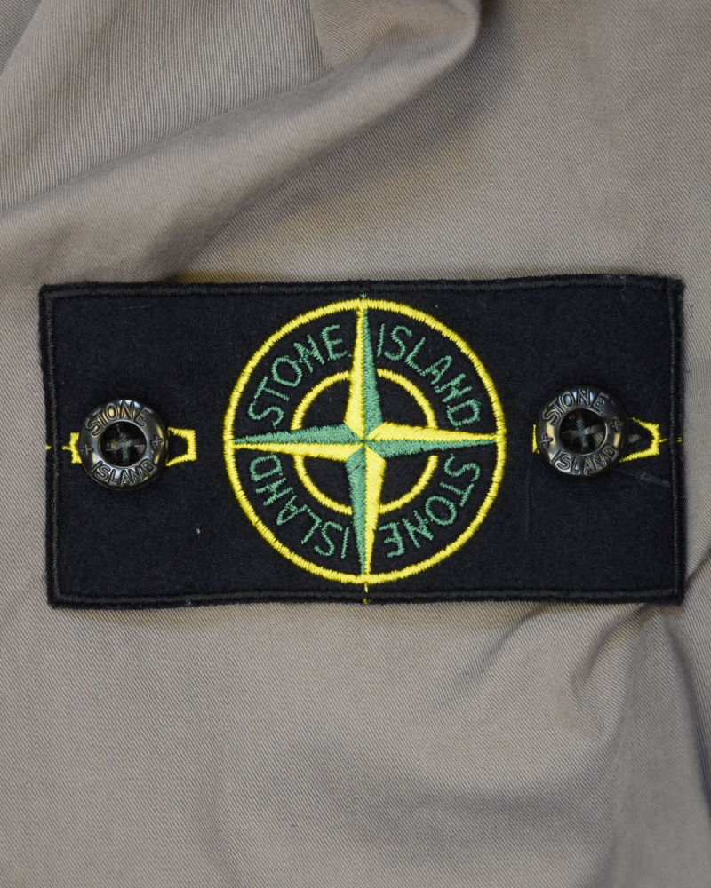Stone Island Side Print Overshirt Grey detail view