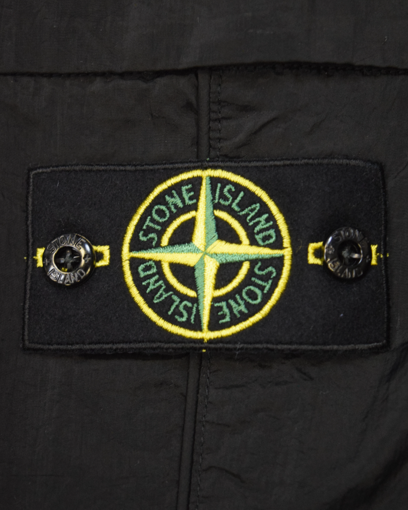 Stone Island Nylon Metal Cargo Shorts Black detail view