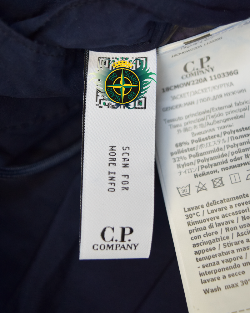 C.P Company Kei Jacket Navy Blue detail view