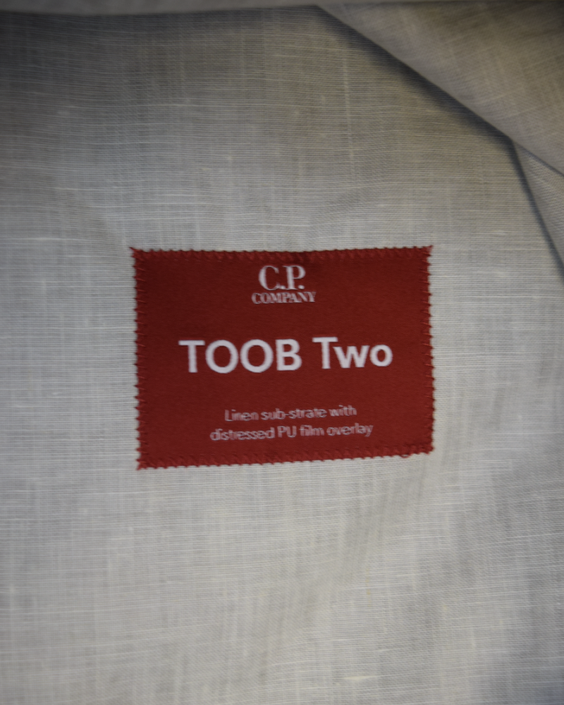 C.P. Company TOOB Two Goggle Jacket Beige detail view