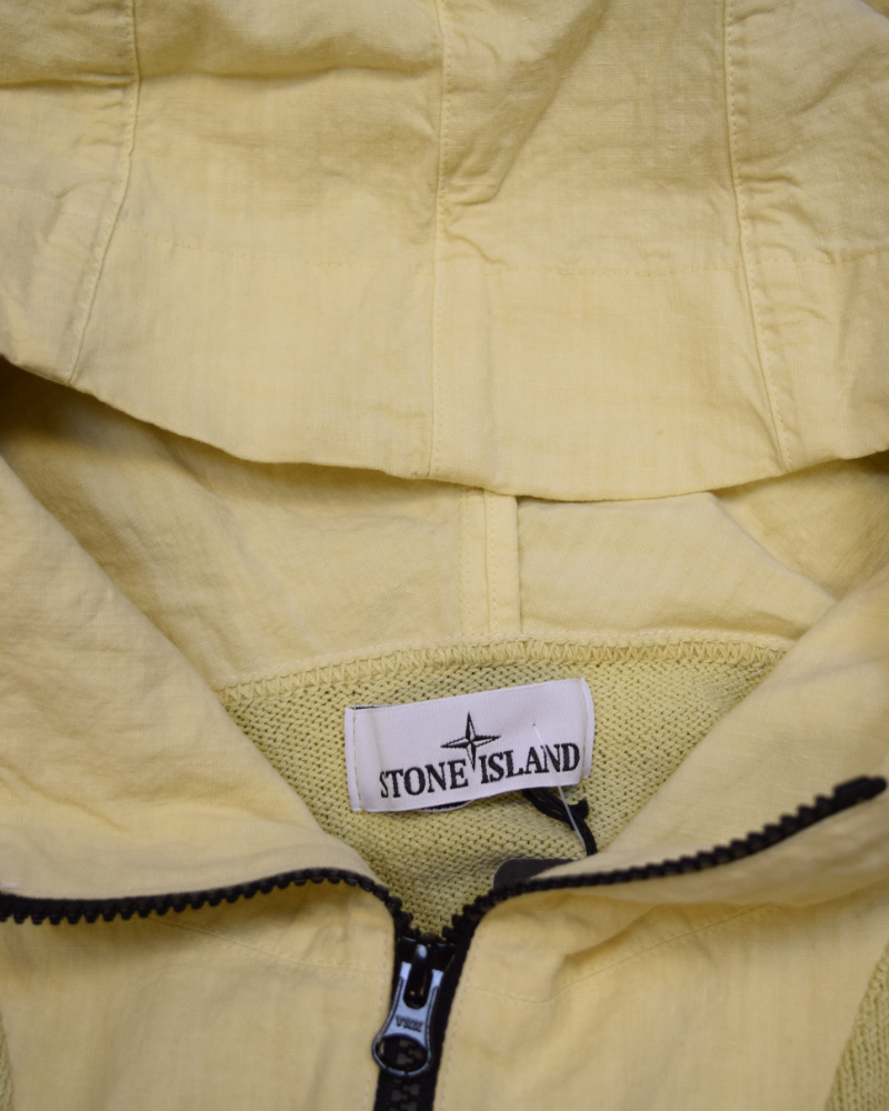 Stone Island Knit Smock Cream detail view