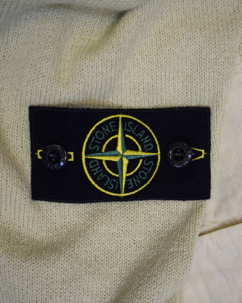 Stone Island Knit Smock Cream detail view